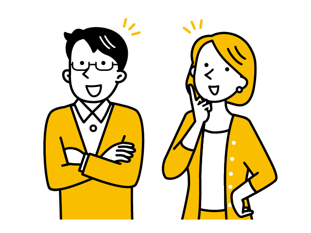 イラスト 納得する夫婦